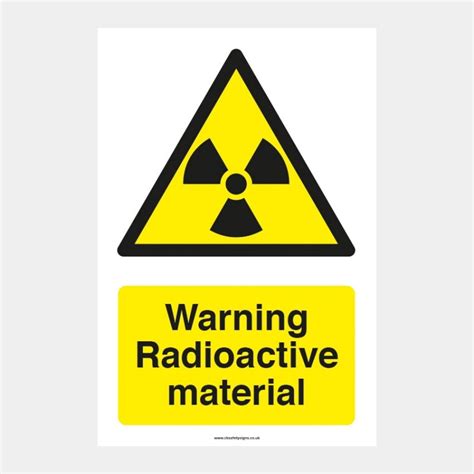 Radioactive Material Ck Safety Signs