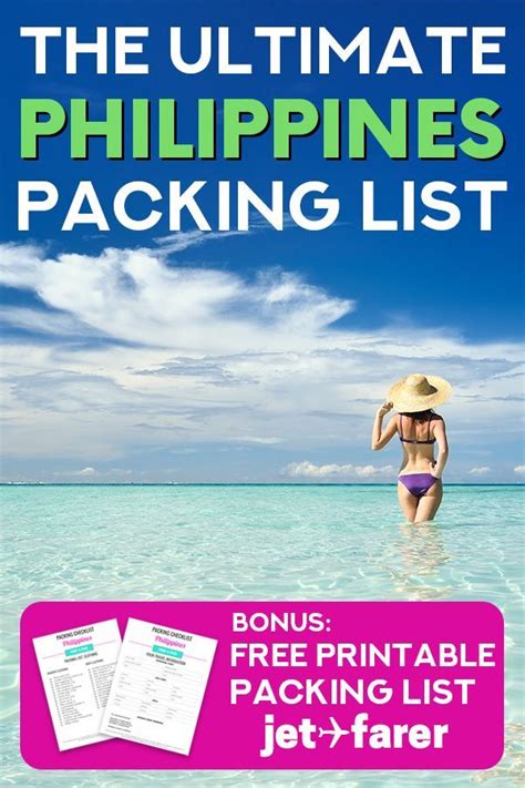 The Ultimate Philippines Packing List 33 Packing Essentials Philippines Travel Packing List