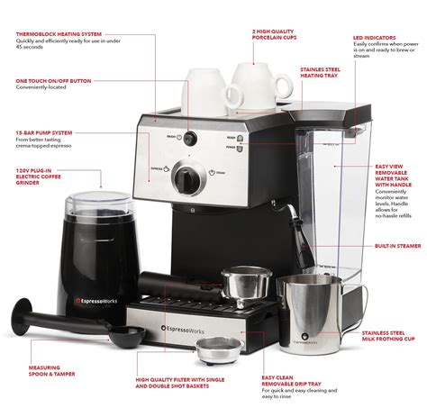 The only one coffee maker with quick cold brew function customers also viewed these products. 7 Pc All-In-One Espresso Machine and Cappuccino Maker ...