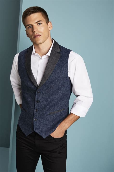 Mens Tweed Waistcoat Catálogo De Simon Jersey Reino Unido