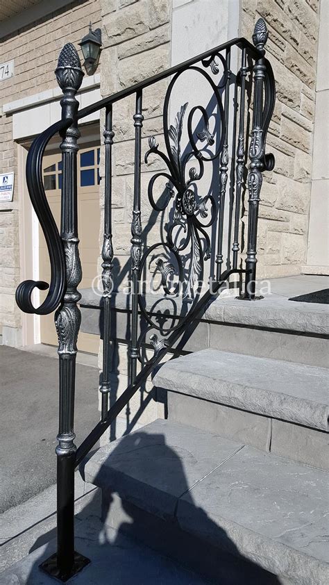 Iron Stair Railings Outdoor Exterior Wrought Iron Stair Railings