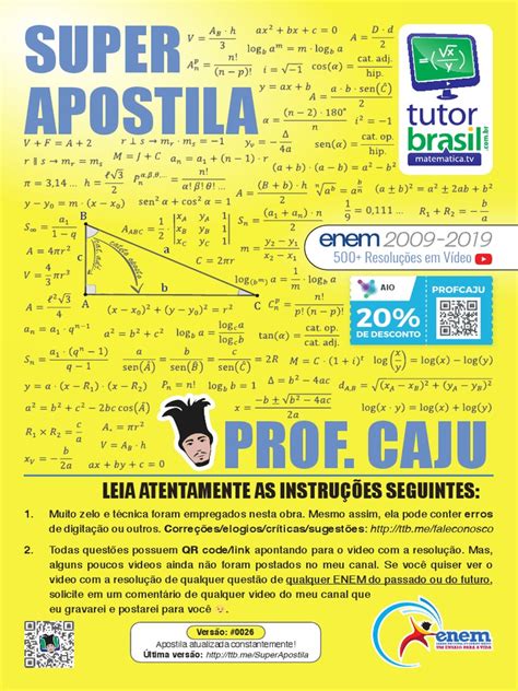 Super Apostila Matematica Tutorbrasil Prof Caju Pdf Caloria