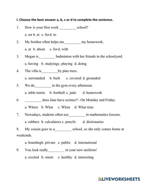 Engage And Excel 6th Grade English Worksheets For Skillful Learning