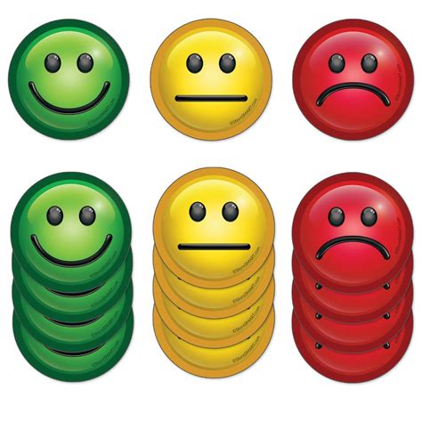 2 Mood Magnets Smiley Faces Variety Pack Etsyde