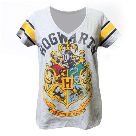 harry potter women s hogwarts v neck t shirt from warner bros hogwarts t shirt hogwarts