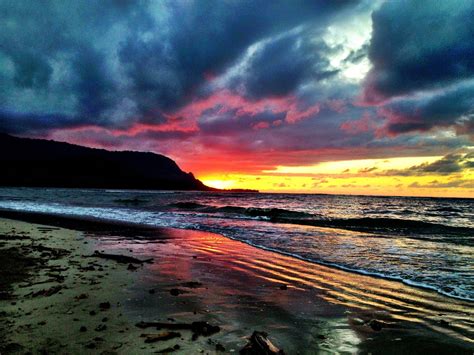 Kauai Sunset Hawaii Pictures