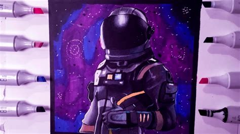 Epic Drawing Of Dark Voyager From Fortnite Battle Royale Youtube