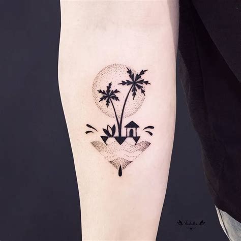 Coconut Tree Tattoo Design Englshwir