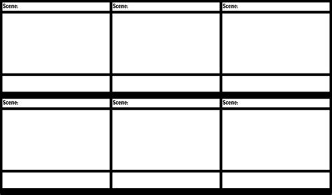 Blank Film Storyboard Template Blank Storyboard Template With