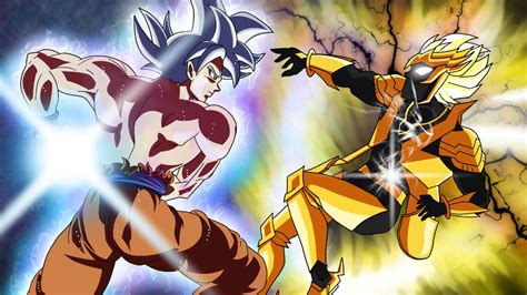 Mastered Ultra Instinct Goku Vs God Of Speed Alex By Tachy0n Sparks On