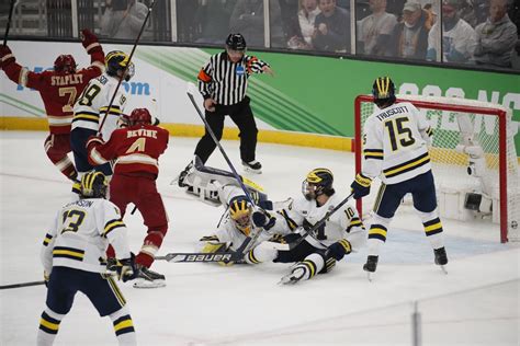 Denver Has 1 0 Lead Against Michigan After First Period Of Frozen Four Semifinal College