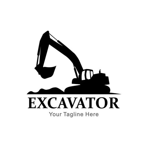 Excavator Silhouette Logo 9107971 Vector Art At Vecteezy