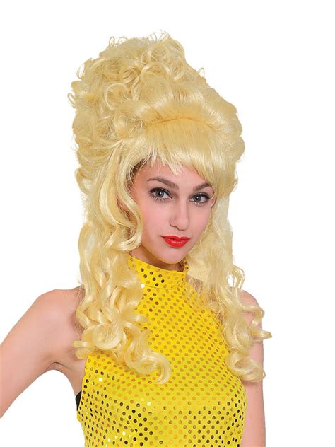 Beehive Wig Accessory Blonde 50s 60s 70s Ladies Panto Halloween Fancy Dress New Ebay