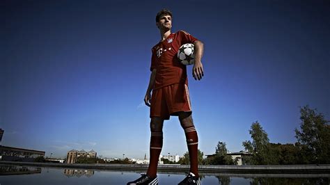 Hd Wallpaper Man In Red Soccer Jersey Shirt And Short Holding White