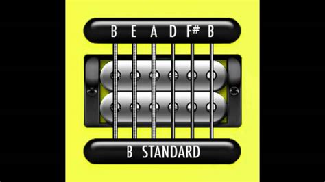 Perfect Guitar Tuner B Standard B E A D F B Youtube