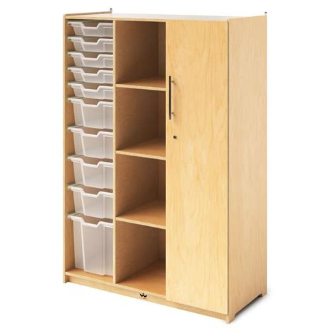 Teachers Wardrobe With Trays And Locking Door Whitney Brothers