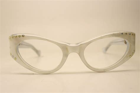 1960s Glasses Vintage Glasses Small Beautiful Rhinestone Cat Etsy