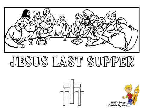 Coloring Page Of Jesus Last Supper You Can Print Out This Easter Best
