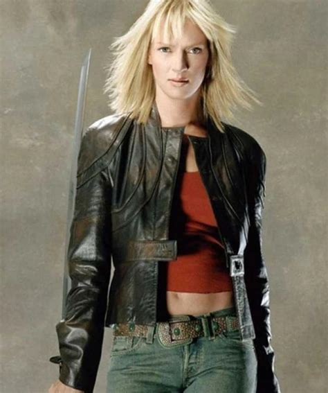 Kill Bill 2 Uma Thurman Leather Jacket For Women