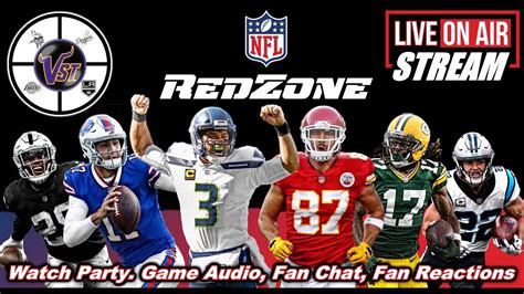 NFL REDZONE Game Audio Scoreboard Stats WEEK Watch Party Chat Stream YouTube