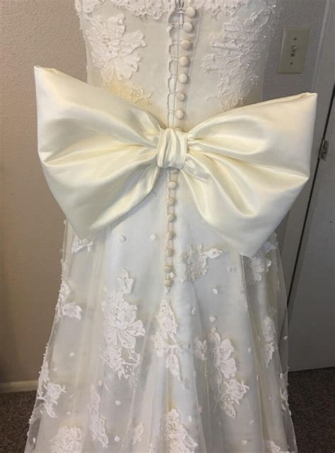 Ivory Wedding Dress Bow Big Bow For Wedding Gown Extra Large Etsy