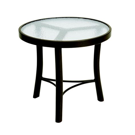 Acrylic 20 Round Tea Table With Square Leg Base Tropitone At