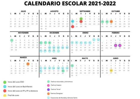 Calendario Escolar 2021 2022 Qué Día Empiezan Y Terminan Las Clases
