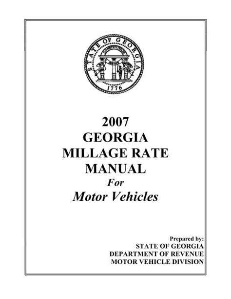 Georgia Department Of Revenue Motor Vehicle Division