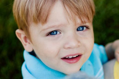 You can even create a few darker highlights to diversify the appearance. Lisa Kelly Photo: Adorable Blue Eyed Boy....
