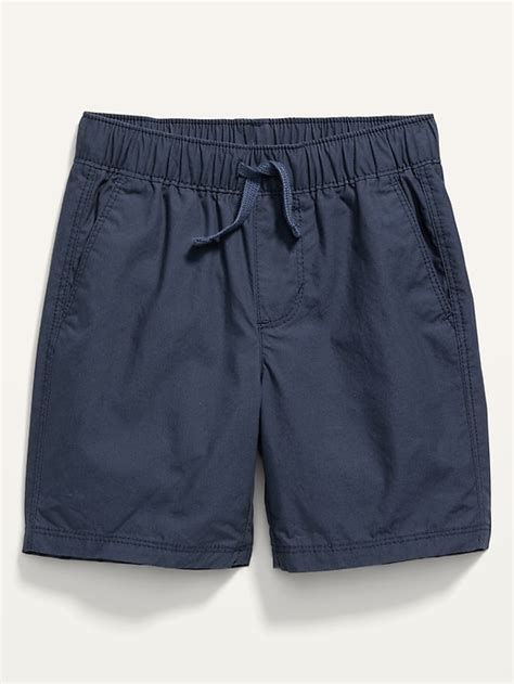 Old Navy Functional Drawstring Solid Poplin Shorts For Toddler Boys