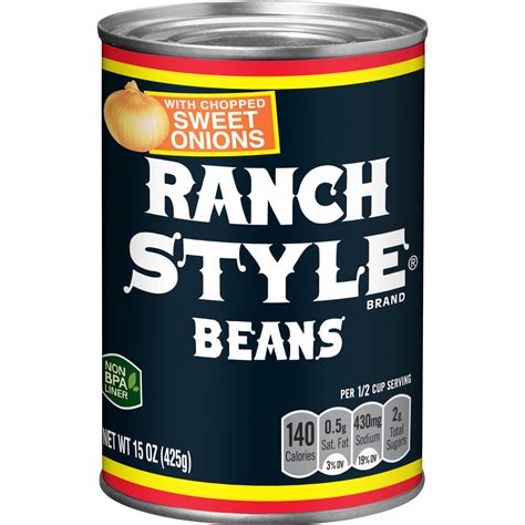 Ranch Style Beans With Chopped Sweet Onions Canned Beans 15 Oz