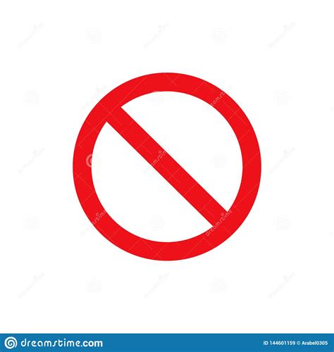 Stop Sign Vector Red Icon Vector Warning Or No Entry
