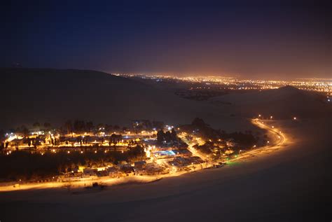 Huacachina Oasis In Night By Microkey On Deviantart