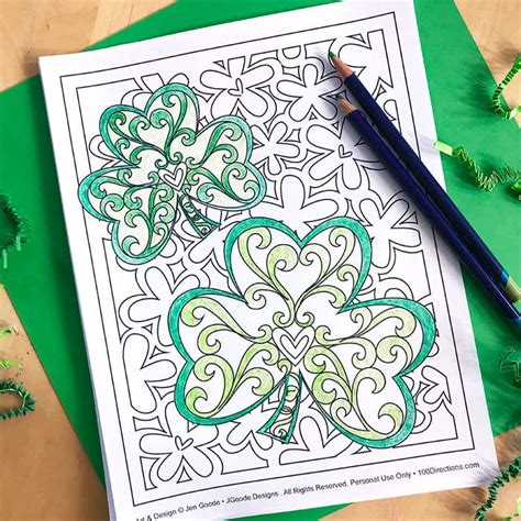 See more ideas about bible coloring, bible coloring pages, christian coloring. Shamrock Coloring Pages - 100 Directions