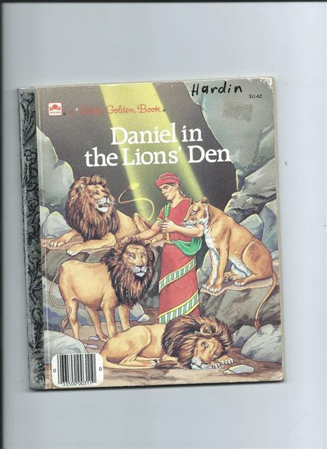 Vtg Little Golden Book Daniel In The Lions Den 1987 Ed
