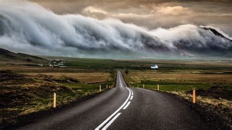 Iceland Road Landscape Wallpaper Landscape Wallpaper Scenery Landscape