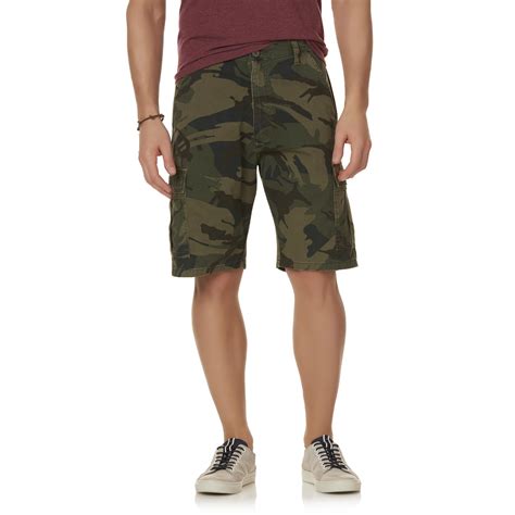 Wrangler Mens Relaxed Fit Cargo Shorts Camouflage