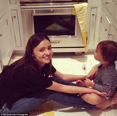 Precious Moments Miranda Kerr And Pink Cuddle Up To Their Little Ones As Stars Share Mothers