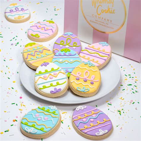 pastel eggs the whimsy cookie company