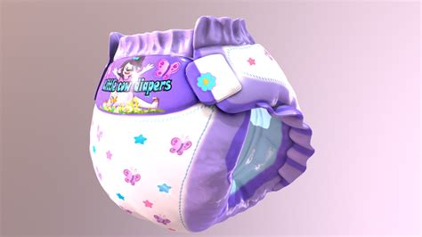 Litte Cow Diapers Secondlife Model Preview Buy Royalty Free 3d