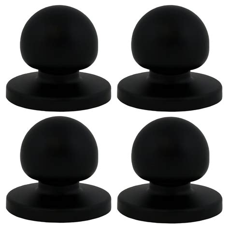 4 Pack Of Bifold Closet Door Knobs With Backplates Hardware Matte