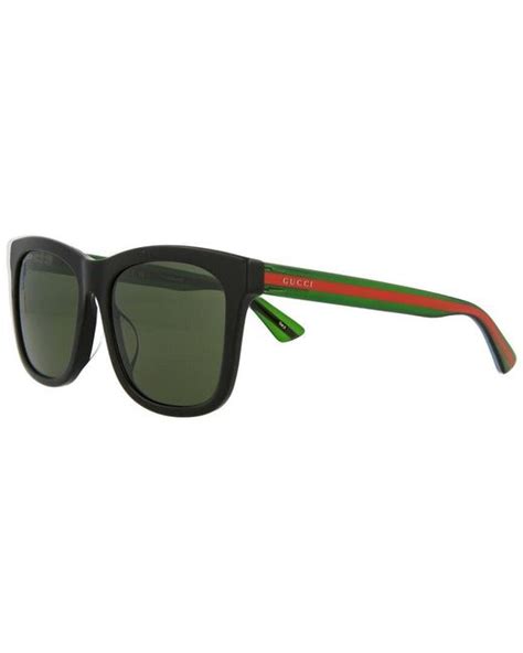 Gucci Gg0057skn 56mm Sunglasses In Green For Men Lyst