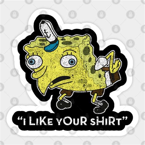 Mocking Spongebob Variant Spongebob Sticker Teepublic Au