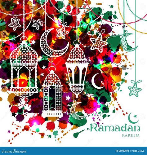 Ramadan Kareem Vector Illustration Stock Vector Illustration Of