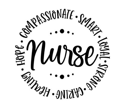 Nurse Circle Words Svg Png Eps Dxf Nurse Quotes Svg Etsy Canada In Nurse Nurse Quotes