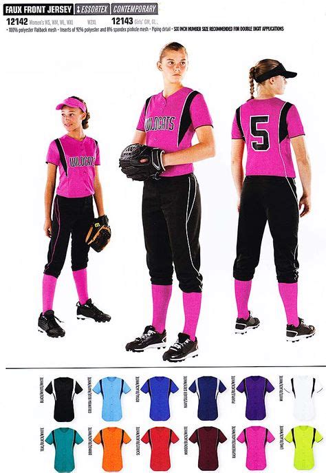 32 ideas de uniformes softball uniformes sóftbol béisbol