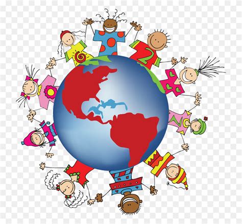 People Holding Hands Around The World Clip Art Smart Kid Clipart