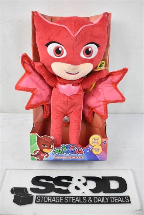 Pj Masks Sing And Talking Feature Plush Owlette Warehouse Dirt On Nose