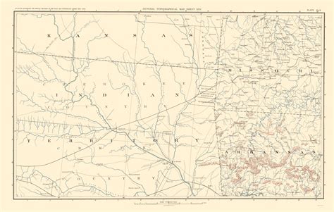 Civil War Maps Kansas Indian Terr Missouri And Arkansas