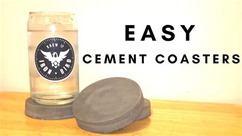 Simple DIY Cement Coaster - YouTube